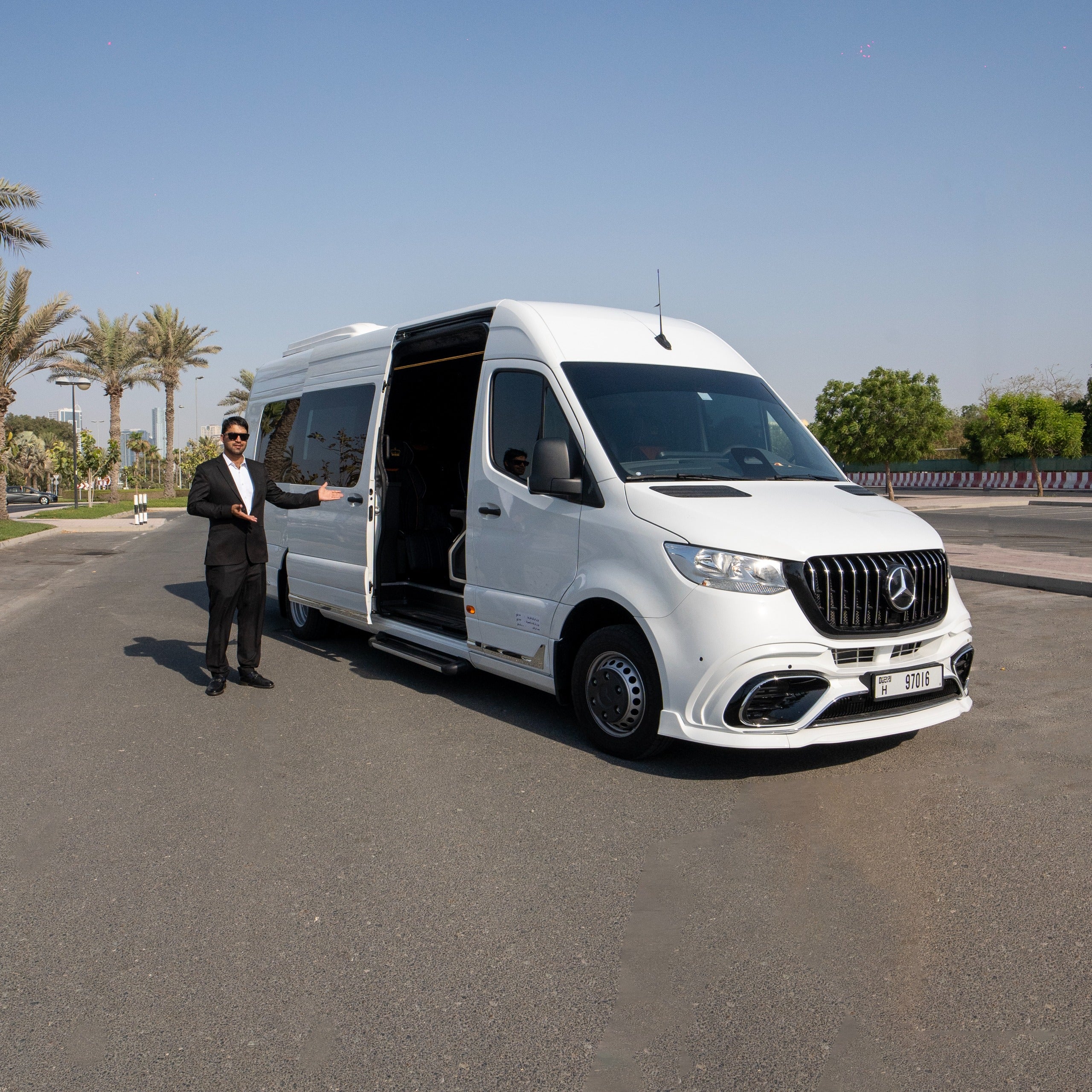 royal sprinter rental dubai exterior