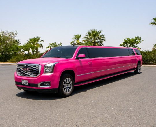 skye vip limousine dubai pink limousine 1080x